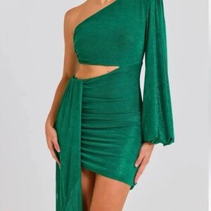 NADINE MERABI Niki Green Dress NWOT